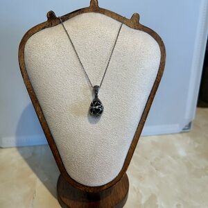 925 Silver Faberge Egg Pendant & Chain